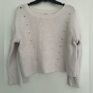 Rag and Bone Jean white cropped sweater
